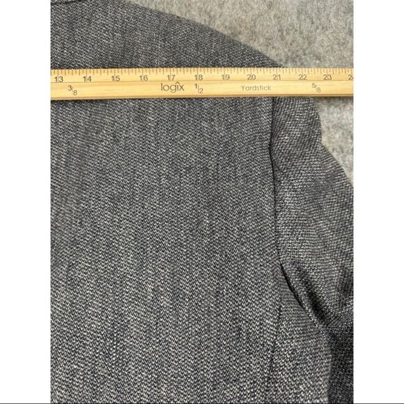 Haggar Blazer Men's 46L Gray Polyester Single Breasted Notch Lapel Formal Jacket - Picture 12 of 12